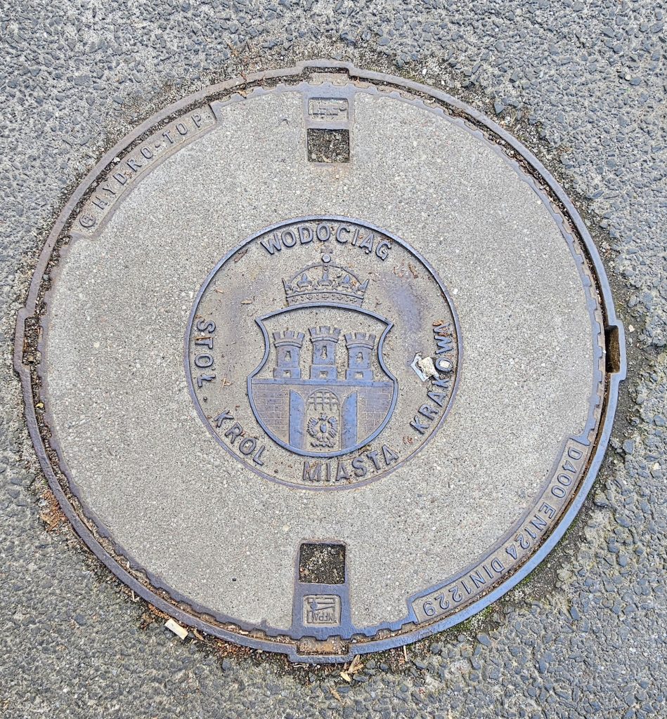 Found another manhole cover from the visit in Kraków